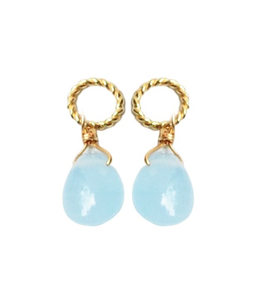 sowi（ソーイ）の「K10　着せ替え　天然石　チャーム　コレクション（チャーム・レディース・その他6/その他1/その他2/その他3/その他5/その他4/ブラック/イエロー/ライトグリーン/オフホワイト/クリア/アイボリー/ラメ/ネイビー/ターコイズブルー/アクア/クリアイエロー/コバルトブルー/オレンジ/パープル/レッドパープル/ピンク/ライトグリーン系2/ライトブルー/サックスブルー/グリーン/ライム/ブルー・ﾌﾘ-）」の14枚目の写真