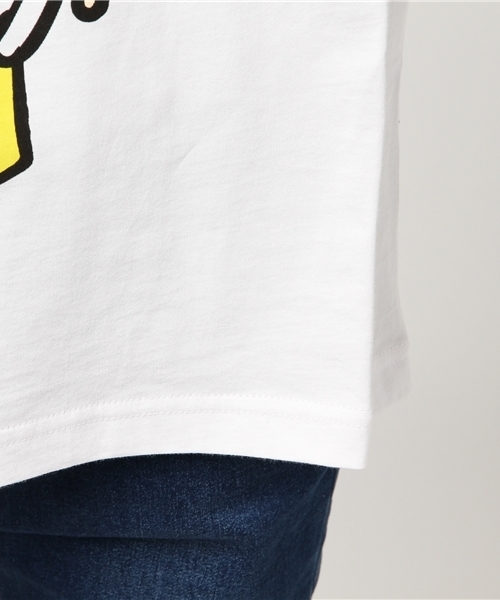 にゃー（ニャー）の「S (L)とりにゃー T（Tシャツ/カットソー・レディース・イエロー/ホワイト・02/03）」の8枚目の写真