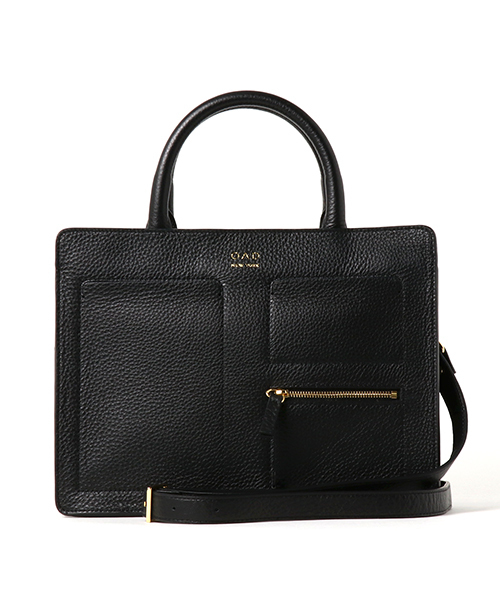 JOURNAL STANDARD（ジャーナルスタンダード）の「【OAD/オーエーディー】KIT ZIP サッチェルバック#（ショルダーバッグ・レディース・ブラック/ラベンダー・FREE）」の2枚目の写真