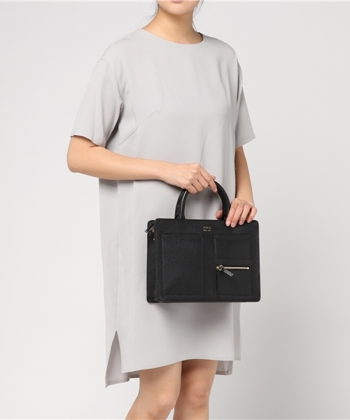 JOURNAL STANDARD（ジャーナルスタンダード）の「【OAD/オーエーディー】KIT ZIP サッチェルバック#（ショルダーバッグ・レディース・ブラック/ラベンダー・FREE）」の9枚目の写真