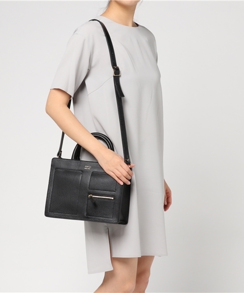 JOURNAL STANDARD（ジャーナルスタンダード）の「【OAD/オーエーディー】KIT ZIP サッチェルバック#（ショルダーバッグ・レディース・ブラック/ラベンダー・FREE）」の10枚目の写真