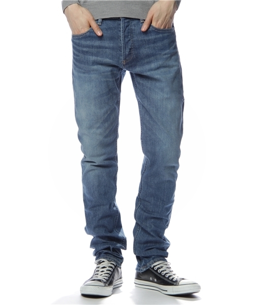 BEAUTY&YOUTH UNITED ARROWS（ビューティーアンドユースユナイテッドアローズ）の「BY シェービング デニム 5ポケット-スキニー (mg1103bN)§ ◆（デニムパンツ・メンズ・ライトブルー/コバルトブルー・28inch/30inch/32inch/34inch）」の2枚目の写真