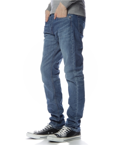 BEAUTY&YOUTH UNITED ARROWS（ビューティーアンドユースユナイテッドアローズ）の「BY シェービング デニム 5ポケット-スキニー (mg1103bN)§ ◆（デニムパンツ・メンズ・ライトブルー/コバルトブルー・28inch/30inch/32inch/34inch）」の3枚目の写真