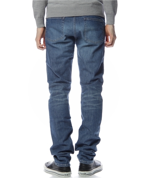 BEAUTY&YOUTH UNITED ARROWS（ビューティーアンドユースユナイテッドアローズ）の「BY シェービング デニム 5ポケット-スキニー (mg1103bN)§ ◆（デニムパンツ・メンズ・ライトブルー/コバルトブルー・28inch/30inch/32inch/34inch）」の4枚目の写真