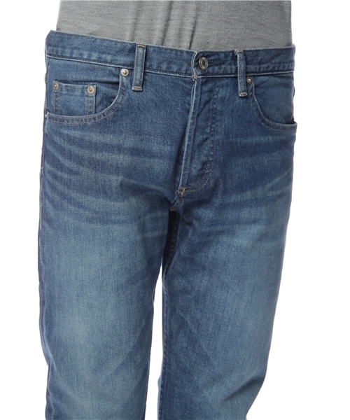 BEAUTY&YOUTH UNITED ARROWS（ビューティーアンドユースユナイテッドアローズ）の「BY シェービング デニム 5ポケット-スキニー (mg1103bN)§ ◆（デニムパンツ・メンズ・ライトブルー/コバルトブルー・28inch/30inch/32inch/34inch）」の5枚目の写真