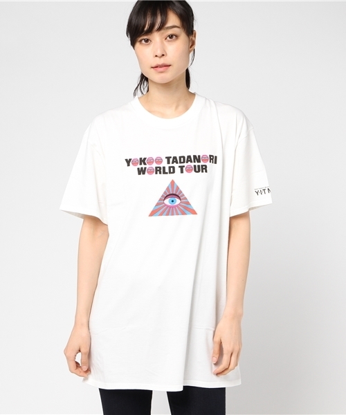 HYSTERIC GLAMOUR（ヒステリックグラマー）の「YOKOO TADANORI/”Y．T．WORLD TOUR #1” プリント ワンピース（ワンピース・レディース・ホワイト・FREE）」の3枚目の写真