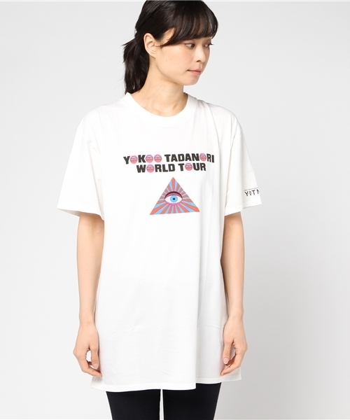 HYSTERIC GLAMOUR（ヒステリックグラマー）の「YOKOO TADANORI/”Y．T．WORLD TOUR #1” プリント ワンピース（ワンピース・レディース・ホワイト・FREE）」の5枚目の写真
