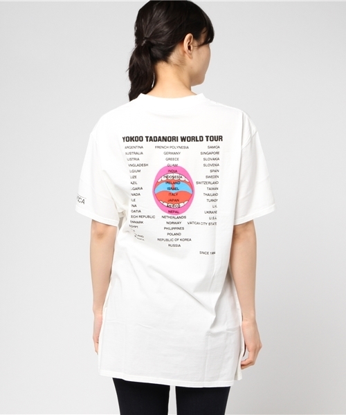 HYSTERIC GLAMOUR（ヒステリックグラマー）の「YOKOO TADANORI/”Y．T．WORLD TOUR #1” プリント ワンピース（ワンピース・レディース・ホワイト・FREE）」の7枚目の写真
