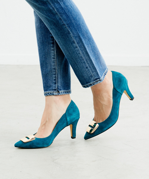 PICHE ABAHOUSE(ピシェ アバハウス)の「スクエアカナグパンプス(パンプス・レディース・ブラック/ピンク/ブルー/グレー・37/39/36/38/35/40/34)」の3枚目の写真