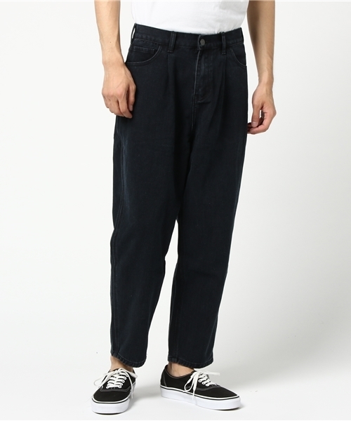 WEGO（ウィゴー）の「WEGO/ワイドデニムパンツ（デニムパンツ・メンズ・ライトインディゴブルー/インディゴブルー/ブラック・MEDIUM/LARGE）」の17枚目の写真