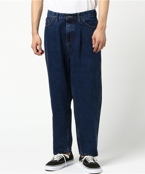 WEGO（ウィゴー）の「WEGO/ワイドデニムパンツ（デニムパンツ・メンズ・ライトインディゴブルー/インディゴブルー/ブラック・MEDIUM/LARGE）」の16枚目の写真