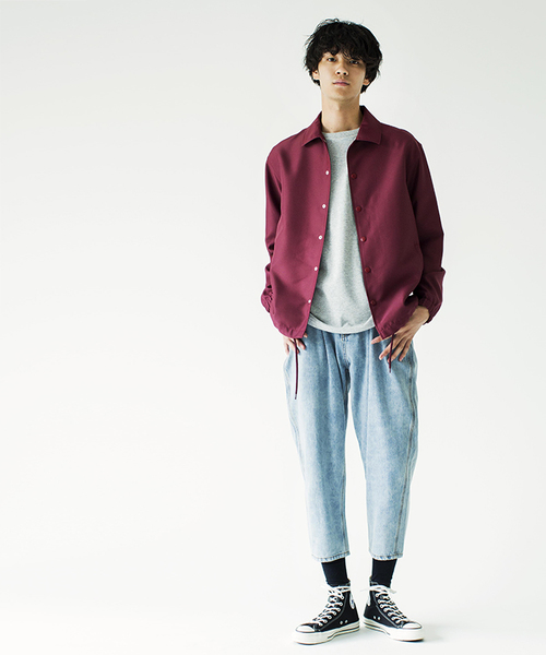 WEGO（ウィゴー）の「WEGO/ワイドデニムパンツ（デニムパンツ・メンズ・ライトインディゴブルー/インディゴブルー/ブラック・MEDIUM/LARGE）」の14枚目の写真