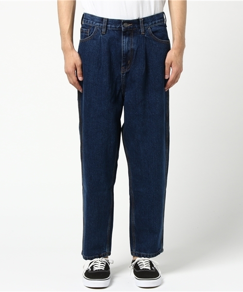 WEGO（ウィゴー）の「WEGO/ワイドデニムパンツ（デニムパンツ・メンズ・ライトインディゴブルー/インディゴブルー/ブラック・MEDIUM/LARGE）」の5枚目の写真