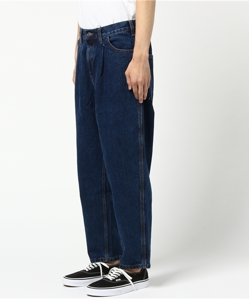 WEGO（ウィゴー）の「WEGO/ワイドデニムパンツ（デニムパンツ・メンズ・ライトインディゴブルー/インディゴブルー/ブラック・MEDIUM/LARGE）」の6枚目の写真