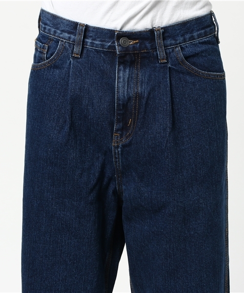 WEGO（ウィゴー）の「WEGO/ワイドデニムパンツ（デニムパンツ・メンズ・ライトインディゴブルー/インディゴブルー/ブラック・MEDIUM/LARGE）」の8枚目の写真