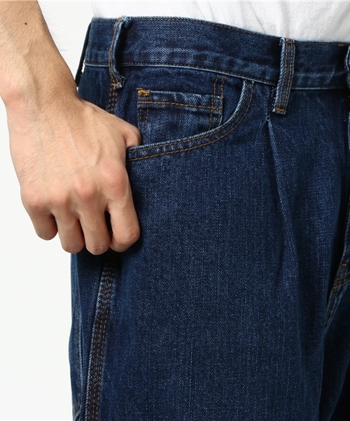 WEGO（ウィゴー）の「WEGO/ワイドデニムパンツ（デニムパンツ・メンズ・ライトインディゴブルー/インディゴブルー/ブラック・MEDIUM/LARGE）」の10枚目の写真