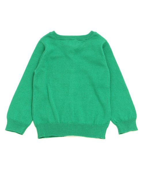 Petit jam（プチジャム）の「お花とティーポットのカーディガン（カーディガン/ボレロ・キッズ・グリーン/レッド/ベージュ/ネイビー・100/70/120/80/110/90/130/95）」の11枚目の写真