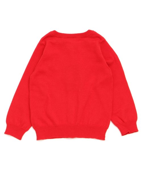 Petit jam（プチジャム）の「お花とティーポットのカーディガン（カーディガン/ボレロ・キッズ・グリーン/レッド/ベージュ/ネイビー・100/70/120/80/110/90/130/95）」の13枚目の写真