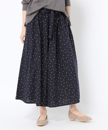 studio CLIP | リネンレーヨンドットワイドリボンパンツ(その他パンツ)