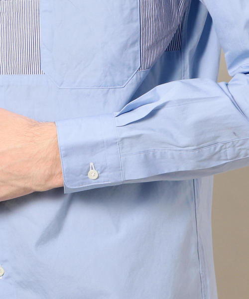 BEAUTY&YOUTH UNITED ARROWS（ビューティーアンドユースユナイテッドアローズ）の「BY パネル スイッチ シャツ ◆（シャツ/ブラウス・メンズ・ネイビー/ライトブルー/ホワイト/その他1・LARGE/MEDIUM/SMALL/X-LARGE/X-SMALL）」の10枚目の写真