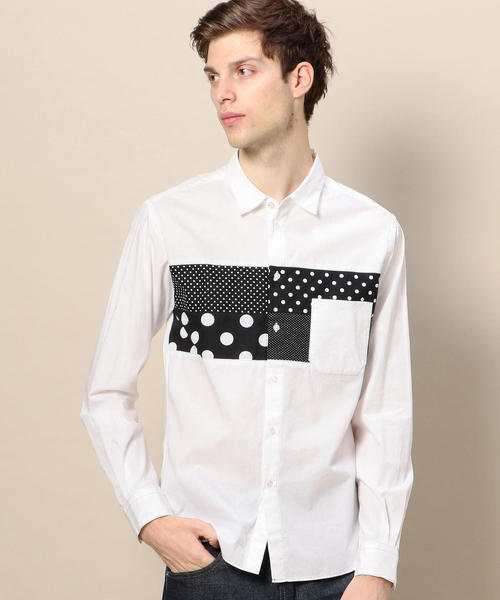 BEAUTY&YOUTH UNITED ARROWS（ビューティーアンドユースユナイテッドアローズ）の「BY パネル スイッチ シャツ ◆（シャツ/ブラウス・メンズ・ネイビー/ライトブルー/ホワイト/その他1・LARGE/MEDIUM/SMALL/X-LARGE/X-SMALL）」の17枚目の写真