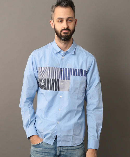 BEAUTY&YOUTH UNITED ARROWS（ビューティーアンドユースユナイテッドアローズ）の「BY パネル スイッチ シャツ ◆（シャツ/ブラウス・メンズ・ネイビー/ライトブルー/ホワイト/その他1・LARGE/MEDIUM/SMALL/X-LARGE/X-SMALL）」の21枚目の写真