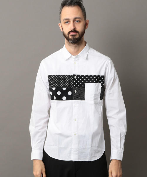 BEAUTY&YOUTH UNITED ARROWS（ビューティーアンドユースユナイテッドアローズ）の「BY パネル スイッチ シャツ ◆（シャツ/ブラウス・メンズ・ネイビー/ライトブルー/ホワイト/その他1・LARGE/MEDIUM/SMALL/X-LARGE/X-SMALL）」の22枚目の写真