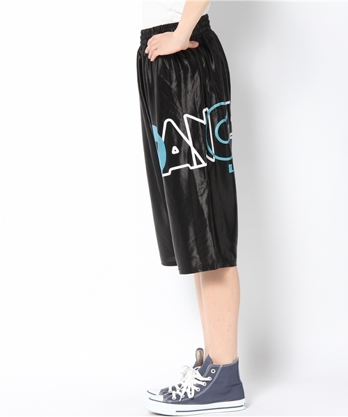DANCE LB-03（ダンス エルビー・ゼロスリー）の「ロゴ 12AW テカハーフパンツ（その他パンツ・レディース・サックスブルー系/パープル系/ピンク系/ゴールド系/ブラック系・FREE）」の6枚目の写真