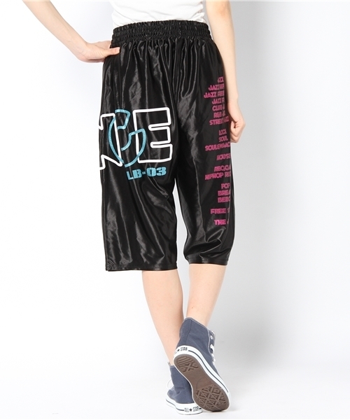 DANCE LB-03（ダンス エルビー・ゼロスリー）の「ロゴ 12AW テカハーフパンツ（その他パンツ・レディース・サックスブルー系/パープル系/ピンク系/ゴールド系/ブラック系・FREE）」の7枚目の写真