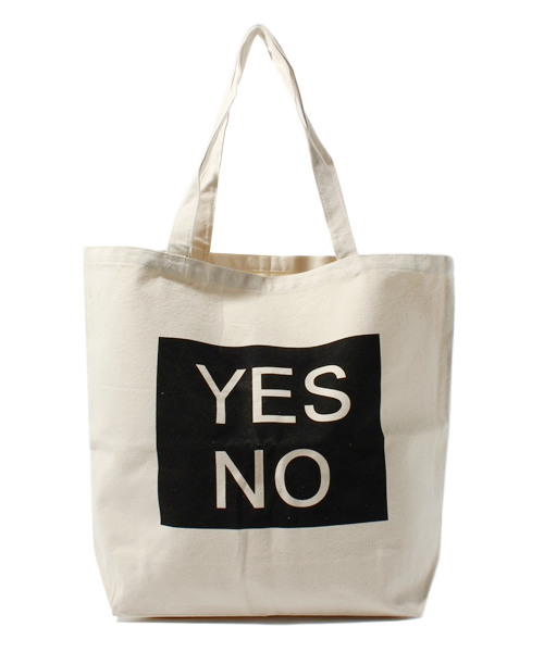 WEGO（ウィゴー）の「YESNOトートバッグ（トートバッグ・レディース・ブラック/ナチュラル・FREE）」の2枚目の写真