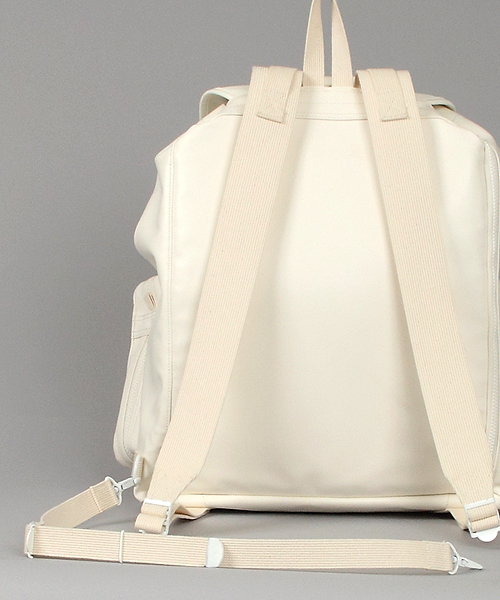 ★LUGGAGE LABEL×BEAMS 別注 ホワイト バックパック リュック BEAMS（ビームス）の「LUGGAGE LABEL×BEAMS / 別注 バックパック