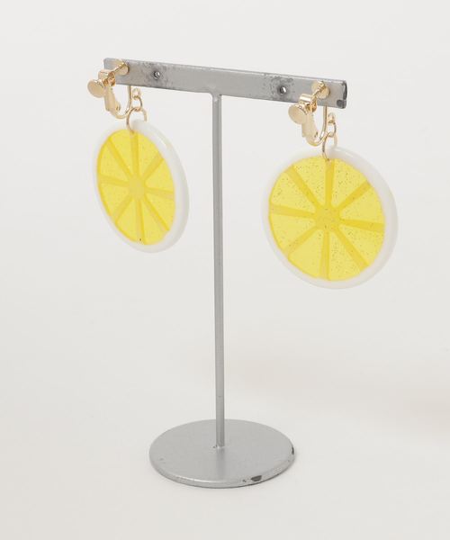 WEGO（ウィゴー）の「WEGO/フルーツイヤリング（イヤリング・レディース・イエロー/オレンジ・FREE）」の3枚目の写真