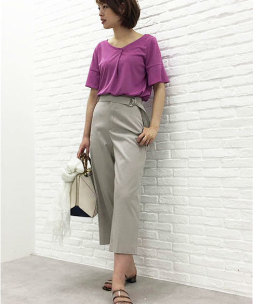 22 OCTOBRE（ヴァンドゥ－オクトーブル）の「TEN/Nデニムパンツ（デニムパンツ・レディース・ベージュ/ネイビー・36/38/40）」の13枚目の写真