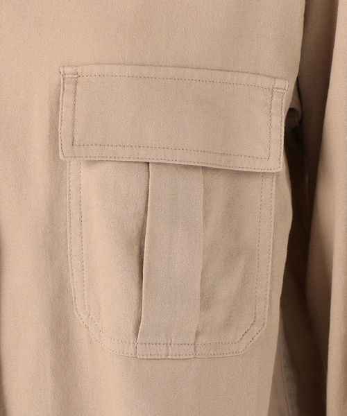 Prefer SHIPS（プリファーシップス）の「Prefer SHIPS:2ポケットシャツジャケット（シャツ/ブラウス・レディース・ブラック/ベージュ/オレンジ・ONE SIZE）」の11枚目の写真