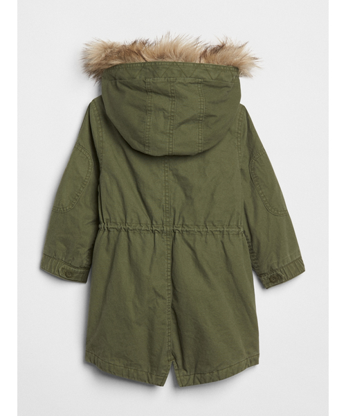 GAP（ギャップ）の「3-In-1 ボアパーカー（モッズコート・キッズ・オリーブ・110cm/80ｃｍ/90cm/95cm/100cm/105cm）」の2枚目の写真