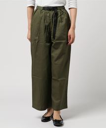 綿ツイルテープベルトワイドパンツ