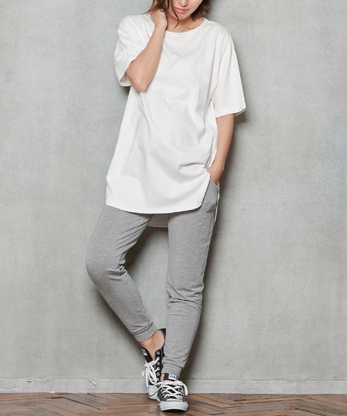 SweetMommy（スウィートマミー）の「マタニティ イージージョガーパンツ10分丈（マタニティウェア/グッズ・レディース・ブラック/ピンク/モカ/杢グレー・M/L/LL）」の14枚目の写真