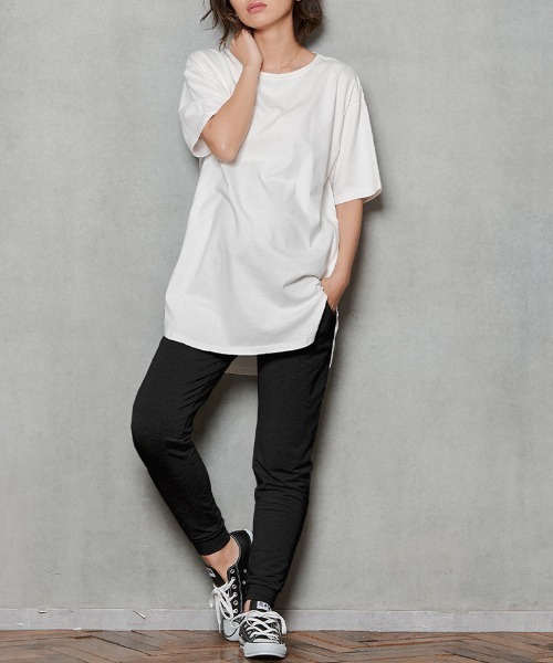 SweetMommy（スウィートマミー）の「マタニティ イージージョガーパンツ10分丈（マタニティウェア/グッズ・レディース・ブラック/ピンク/モカ/杢グレー・M/L/LL）」の20枚目の写真