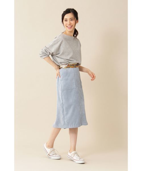 22 OCTOBRE（ヴァンドゥ－オクトーブル）の「【Weekend Line】[ウォッシャブル]ミニ裏毛プルオーバー（Tシャツ/カットソー・レディース・ベージュ/グレー系その他/ネイビー・2）」の4枚目の写真