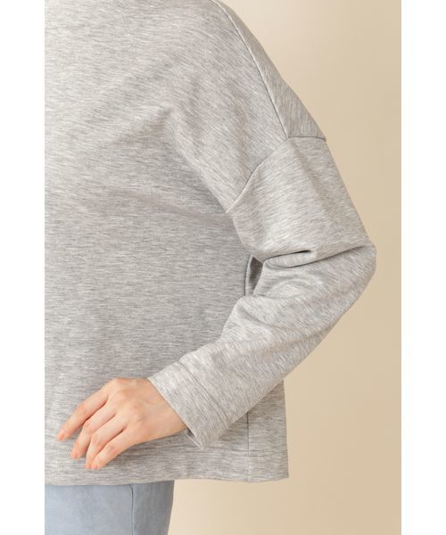 22 OCTOBRE（ヴァンドゥ－オクトーブル）の「【Weekend Line】[ウォッシャブル]ミニ裏毛プルオーバー（Tシャツ/カットソー・レディース・ベージュ/グレー系その他/ネイビー・2）」の12枚目の写真