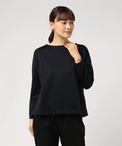 22 OCTOBRE（ヴァンドゥ－オクトーブル）の「【Weekend Line】[ウォッシャブル]ミニ裏毛プルオーバー（Tシャツ/カットソー・レディース・ベージュ/グレー系その他/ネイビー・2）」の19枚目の写真