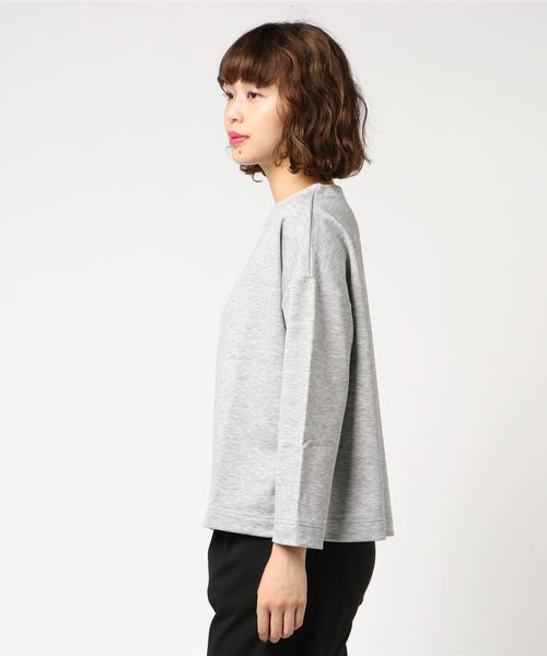 22 OCTOBRE（ヴァンドゥ－オクトーブル）の「【Weekend Line】[ウォッシャブル]ミニ裏毛プルオーバー（Tシャツ/カットソー・レディース・ベージュ/グレー系その他/ネイビー・2）」の16枚目の写真