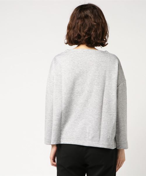 22 OCTOBRE（ヴァンドゥ－オクトーブル）の「【Weekend Line】[ウォッシャブル]ミニ裏毛プルオーバー（Tシャツ/カットソー・レディース・ベージュ/グレー系その他/ネイビー・2）」の14枚目の写真