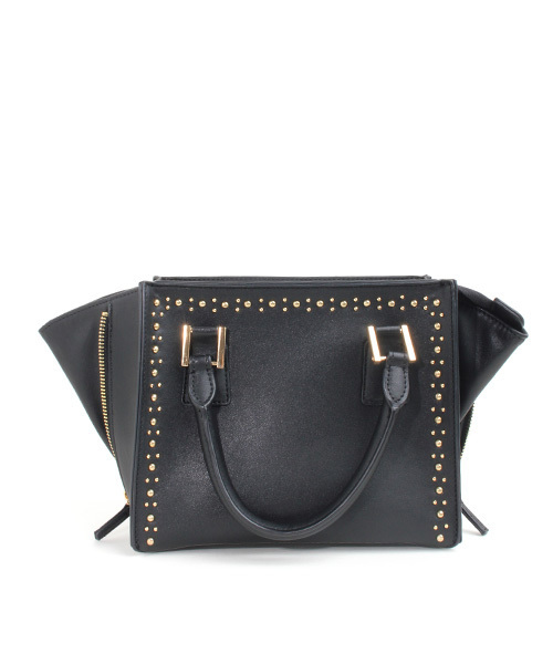 RANDA（ランダ）の「サイドジッパースタッズバッグ（ショルダーバッグ・レディース・ブラック/ワイン・FREE）」の7枚目の写真