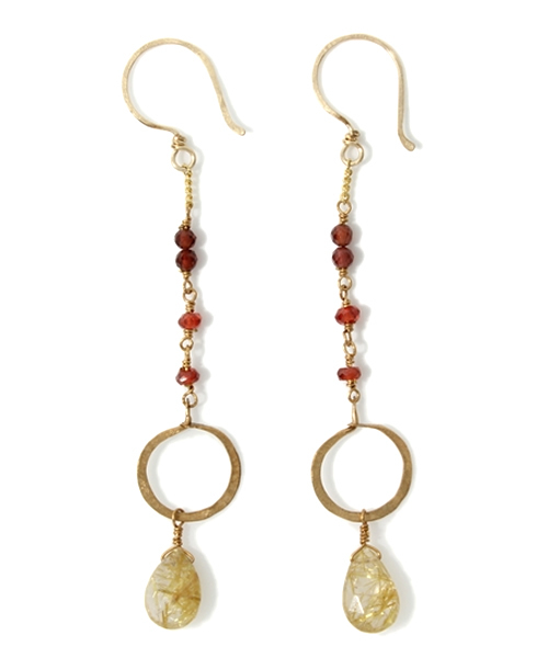 Demi-Luxe BEAMS（デミルクス ビームス）の「△LEOWORKS / ルチルクォーツ ピアス（ピアス（両耳用）・レディース・その他1・ONE SIZE）」の3枚目の写真