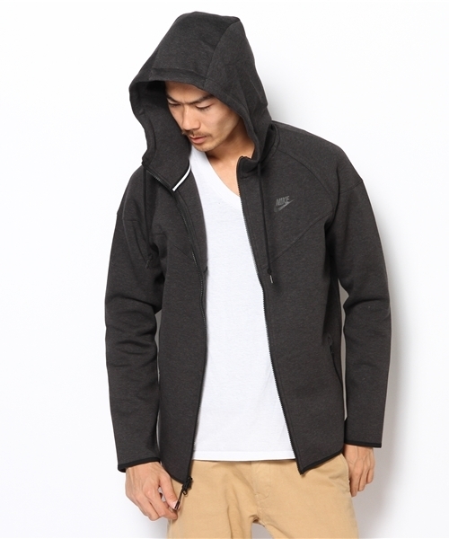 NIKE（ナイキ）の「ナイキ テックフリース ウィンドランナー AS NIKE TECH WINDRUNNER-1.0（パーカー・メンズ・ブラック/グレー/ネイビー・MEDIUM/LARGE）」の7枚目の写真