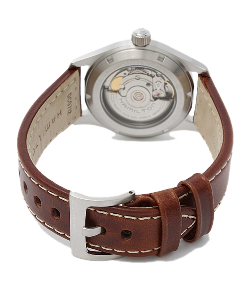 NANO universe（ナノユニバース）の「HAMILTON/カーキフィールドオート38mm（アナログ腕時計・メンズ・ブラウン・FREE）」の5枚目の写真