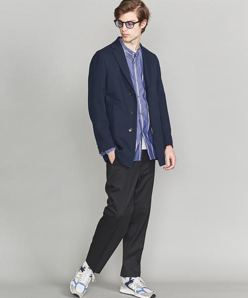 BEAUTY&YOUTH UNITED ARROWS(ビューティーアンドユースユナイテッドアローズ)の「【WEB限定】 by ツイル ジャコット(テーラードジャケット・メンズ・その他1/ネイビー・LARGE/MEDIUM/SMALL/X-LARGE)」の4枚目の写真