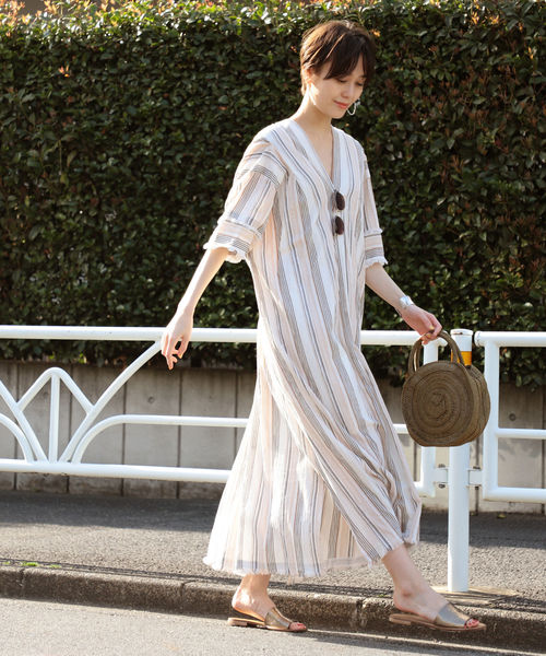 Ray BEAMS（レイビームス）の「Ray BEAMS / ヨウリュウ バック ツイスト ワンピース（ワンピース・レディース・ブラック/その他・ONE SIZE）」の6枚目の写真