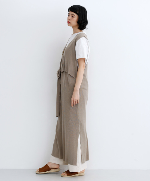 ワンピースカシュクールニットワンピース079 71 ワンピース Merlot メルロー のファッション